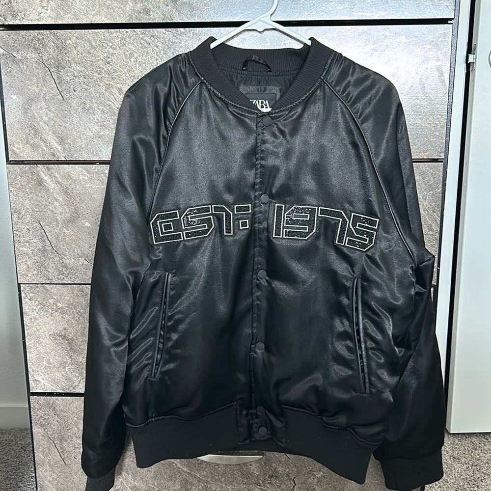 Zara Sequence changing Varsity jacket